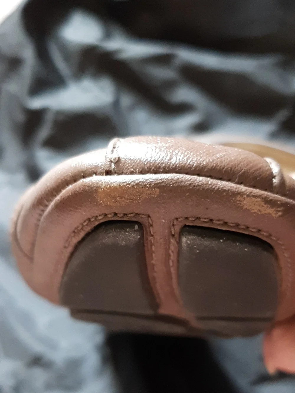 Michael Kors Brown Leather MK Logo Ballet Flats 9M